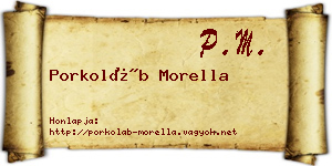Porkoláb Morella névjegykártya